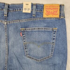 Levis 541 Jeans Men 46x29 Athletic Taper Stretch Pant New Tags Roomy Flex Medium